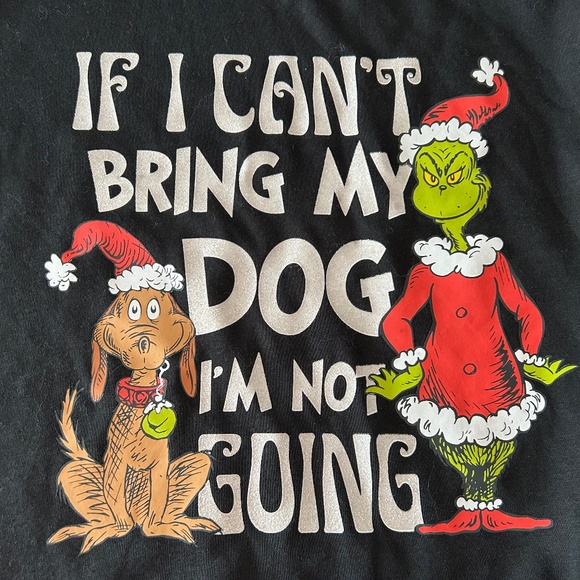 Grinch If I can’t bring my dog Im not going Ugly Christmas Sweater - Picture 1 of 3